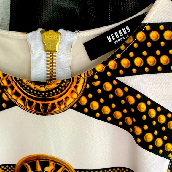 Versus by Versace Stunning sleeveless mini dress with gold hardware . - Picture 6 of 10